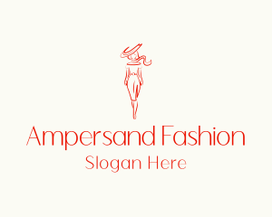 Woman Fashion Model logo design