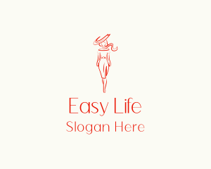 Woman Fashion Model logo design