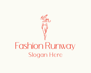 Woman Fashion Model logo design