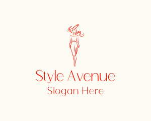 Woman Fashion Model logo design