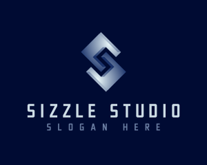 Studio Cube Letter S logo design