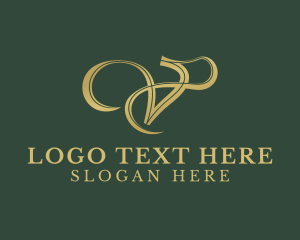 Elegant Fashion Letter V logo