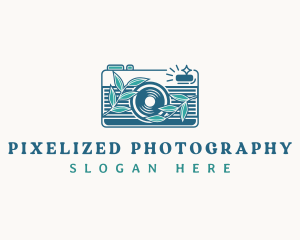 Studio Camera Leaves logo design