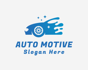 Gradient Car Wash Vehicle logo design