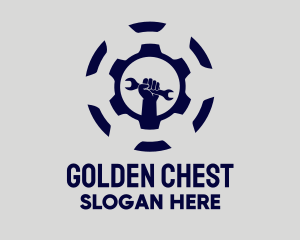 Golden Wrench Repair logo design