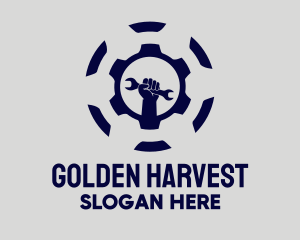 Golden Wrench Repair logo design