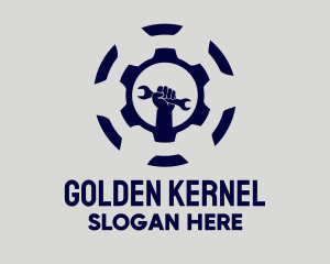 Golden Wrench Repair logo design