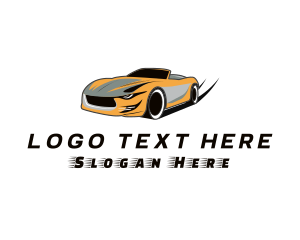 Drag Racing Supercar Vehicle logo