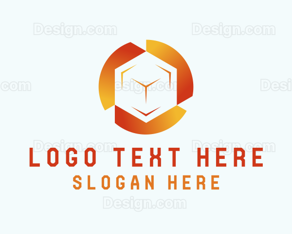 Gradient Tech Cube Logo