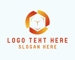 Gradient Tech Cube  logo