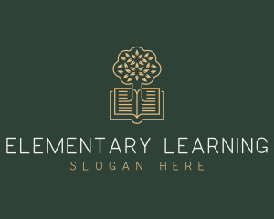 Tree Book Learning logo design