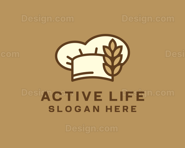 Wheat Chef Hat Logo