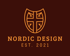 Nordic Medieval Shield logo