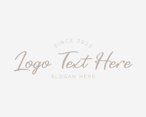 Elegant Cursive Fashion logo