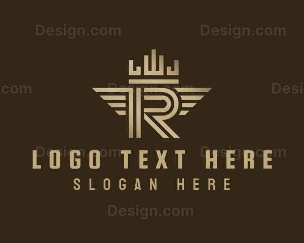 Elegant Geometric Letter R Logo