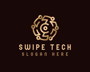 Cryptocurrency Digital Tech logo design