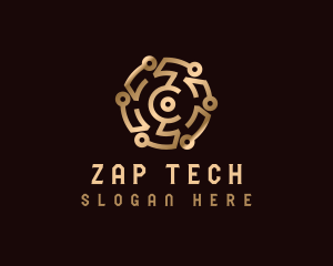 Cryptocurrency Digital Tech logo design