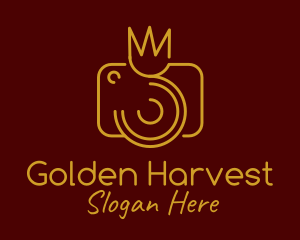 Golden Crown Camera logo design