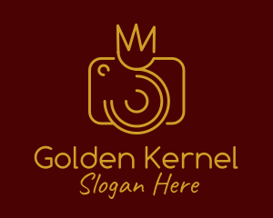 Golden Crown Camera logo design