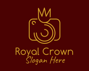 Golden Crown Camera logo design