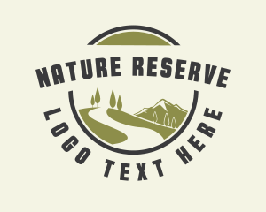 Nature Mountain Landscape logo design