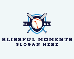 Baseball Sports Shield Logo