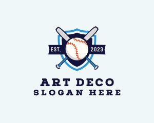 Baseball Sports Shield logo design