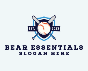 Baseball Sports Shield logo design