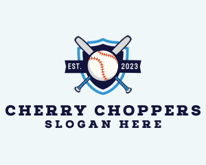 Baseball Sports Shield logo design