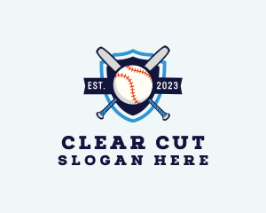 Baseball Sports Shield logo design