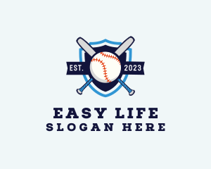 Baseball Sports Shield logo design