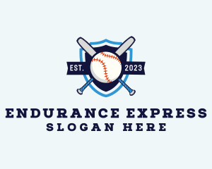 Baseball Sports Shield logo design