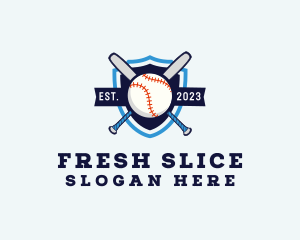 Baseball Sports Shield logo design