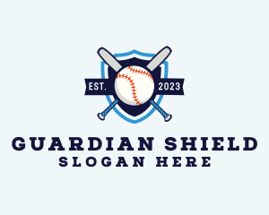 Baseball Sports Shield logo design