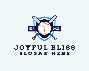 Baseball Sports Shield logo design