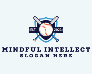 Baseball Sports Shield logo design