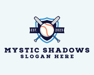 Baseball Sports Shield logo design