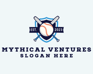 Baseball Sports Shield logo design