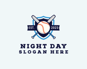 Baseball Sports Shield logo design