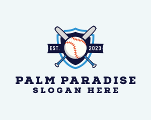 Baseball Sports Shield logo design