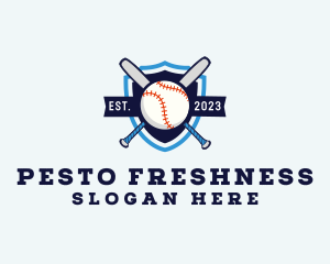 Baseball Sports Shield logo design