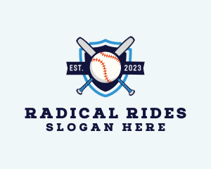 Baseball Sports Shield logo design