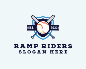 Baseball Sports Shield logo design