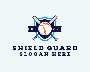 Baseball Sports Shield logo design