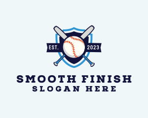 Baseball Sports Shield logo design