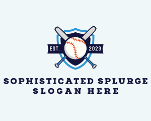 Baseball Sports Shield logo design