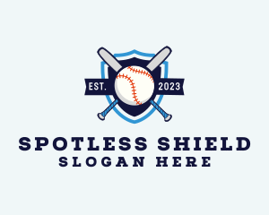 Baseball Sports Shield logo design