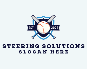 Baseball Sports Shield logo design