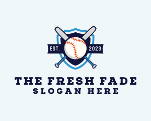 Baseball Sports Shield logo design