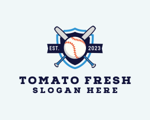 Baseball Sports Shield logo design